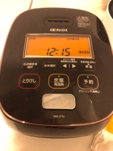 象印 炊飯器 圧力IH式 極め炊き 鉄器豪熱羽釜 NW-JT10-TA - 炊飯器
