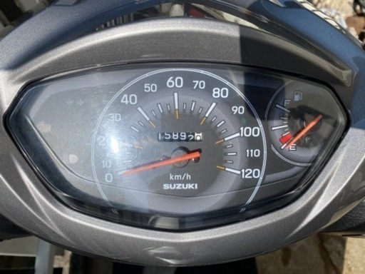 SUZUKI スズキ アドレス125 DT11A セル・キック始動 ガンメタ 通勤