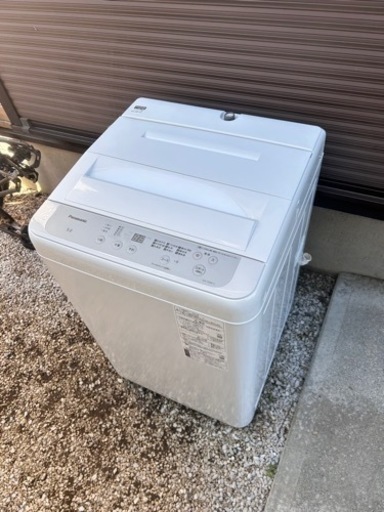 【美品】パナソニック2022年製  5.0kg タテ型 全自動洗濯機