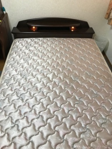 フランスベッド社製　ベッド　フレーム　マットレス　ダブル　サイズ　組立取説付き