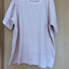  半袖　Tシャツ　ピンク●ブラウニービンテージ　used 肩さがりデザイン、ゆったりサイズ