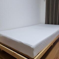 ベッド フレームとマットレスセット シングルサイズ