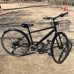 （購入して半年使用）ギア付き自転車 黒色 bicycle