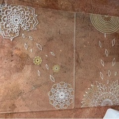 綺麗な模様のアクリル板2枚