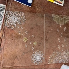 綺麗な模様のアクリル板2枚