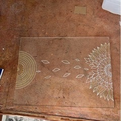 綺麗な模様のアクリル板2枚