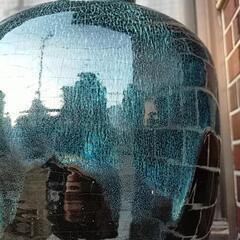 壺 大型 緑青色 花瓶