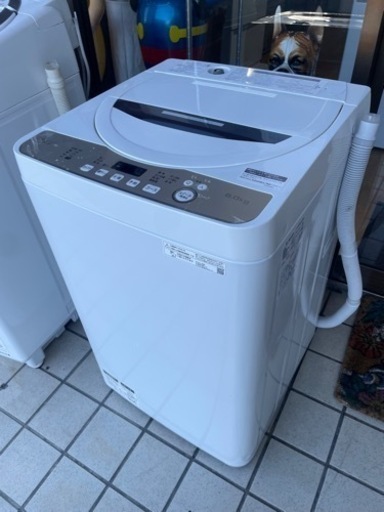 【2】SHARP シャープ 洗濯機 20年製 6Kg ES-GE6D-T 0213-80