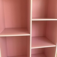 ピンク　カラーボックス