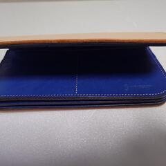 合格・ご卒業祝に【新品未使用】KC,s(ケイシイズ)のロングウォレット (長財布)ツートーン カウハイド(青とベージュ)