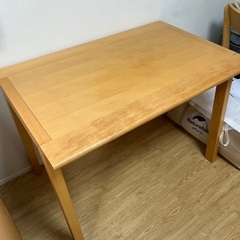 無印良品 ブナ材こどもデスクテーブル 木製 ダイニングテーブル ...