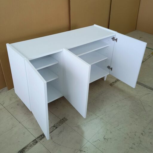 未使用訳あり 幅118 奥行39 高さ68.5 キャビネット 収納棚 リビング 収納