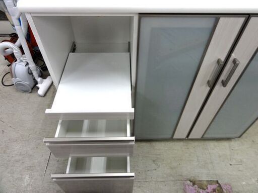 ニトリ ミドルレンジボード カウンター Nポスティア 120 WH 鏡面仕上げ キッチンカウンター 高さ101cm 食器棚 エナメル 札幌市 中央区 南12条 ニトリ ミドルレンジボード カウンター Nポスティア 120 WH 鏡面