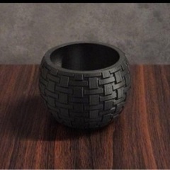 NPot 3Dプリンター植木鉢　試作品　ブラック