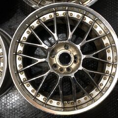 STICH MR3 シュティッヒ 社外ホイール 18インチ 4本 8J/9J 4H/5H PCD114.3+42 メッシュ 希少 ドリフト　(VHC410)