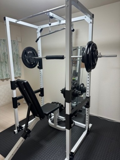 ジムラックセット カガミ 防振防音マット付き^_^