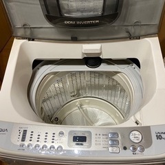 AQUA 10キロ　簡易乾燥機能付洗濯機