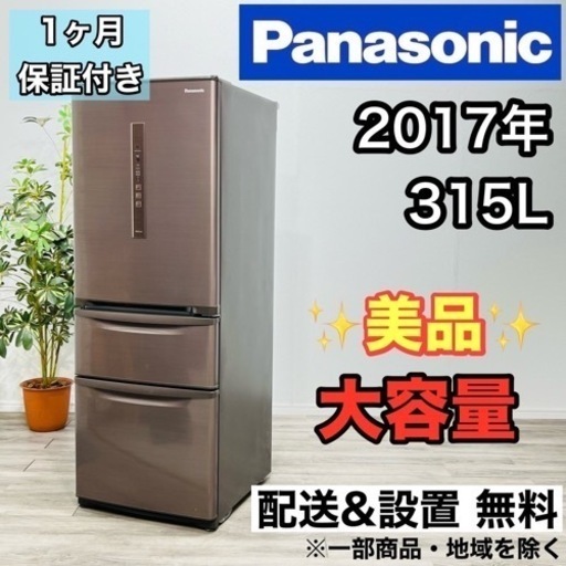 ♦️Panasonic a1996 3ドア冷蔵庫 315L 2017年製 15♦️