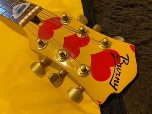 ヒデ！イエローハートギター！ 無銘【hide イエローハート