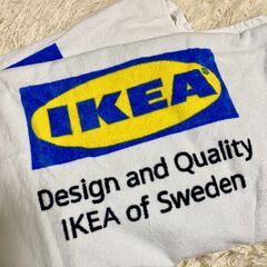 IKEAロゴ　バスタオル２枚セット