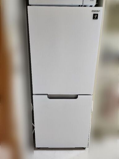 シャープ SHARP ガラスドア 冷蔵庫 (幅49.5cm) 152L プラズマクラスター 両開き 2ドア (つけかえどっちもドア) クリアホワイト SJ-GD15G-W