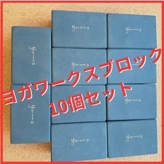 【ネット決済・配送可】ヨガワークス　ブロック10個セット