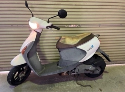 【売約済】実働 スズキ CA45A レッツ4  4スト インジェクションバイク 原付 スクーター ホワイト