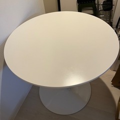 【引取り希望】カフェテーブル　ホワイト