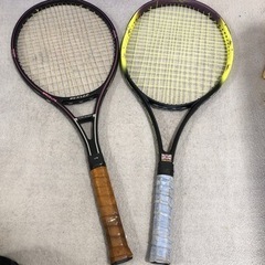 硬式テニスラケット2本セット無料