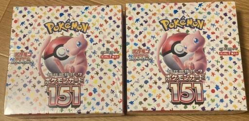 ポケモンカード ポケカ 151 BOX シュリンク付き 2箱 ポケモンカード ポケカ 151 BOX シュリンク付き 2箱