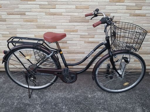 中古自転車 6段変速 26インチ LEDオートライト 軽整備済み 防犯登録対応 町田市 相模原市 MM131