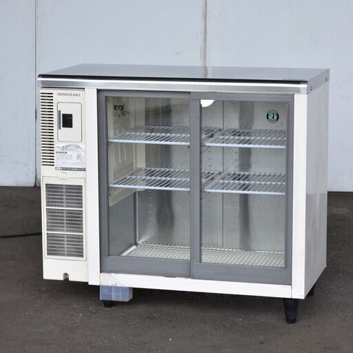 【ヤ取3/2終了】≪yt1119ジ≫ ホシザキ 業務用 テーブル形冷蔵ショーケース RTS-90STB2 幅90cm AC100V コールドテーブル 2010年製 製造番号K01035 現状品 60128-09