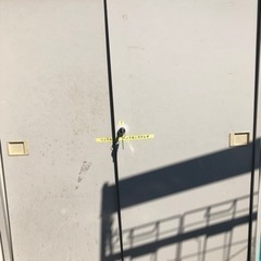 ダイシン工業　DSK スチール棚三段分　ロッカー　鍵付き　引き違い書庫