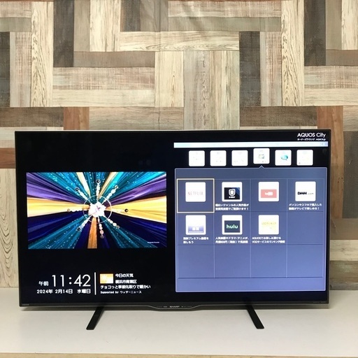 即日受渡❣️SHARP  AQUOS 4KHDR液晶TV  YouTube41500円