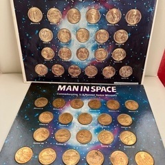 昭和レトロ　アメリカ製　宇宙コイン　22個セット　おまけ冊子付き...