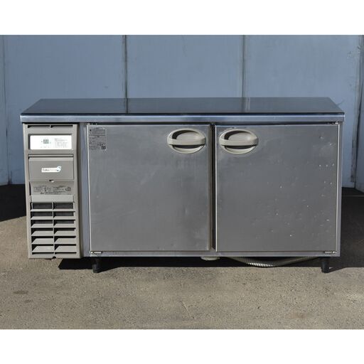 【ジモ配送終了4/22】≪yt1121ジ≫ 福島工業 業務用冷蔵庫 YRC-150RM-F 幅150cm 奥行60cm 横型2ドア コールドテーブル AC100V 2012年製 現状品 60204-01