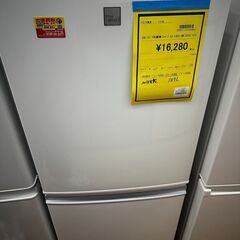 S仕/2ドア冷蔵庫/シャープ/SJ-14E5-KW/2018/137L