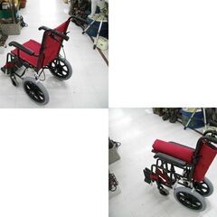 車いす 介助式 エコノミー 日進医療器 TH-2SB エンジ 標準軽量タイプ 折りたたみ可能 車椅子 苫小牧西店