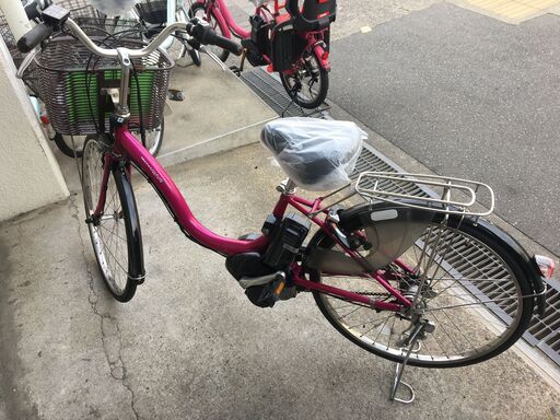 地域限定送料無料 ヤマハ パス ナチュラ 新基準 8,7AH 子供乗せ ピンク