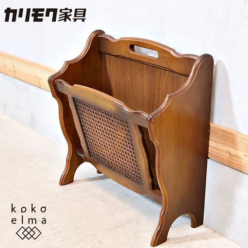 Karimoku(カリモク家具)のCOLONIAL(コロニアル)シリーズ マガジンラックです。アメリカンカントリースタイルのクラシカルなデザインはお部屋を上品な印象に。インテリアのアクセントにも♪
