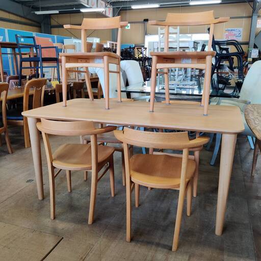 5/6（月）来店予定【愛品倶楽部柏店】IDC大塚家具/柏木工 ダイニング7点セット ソフィー