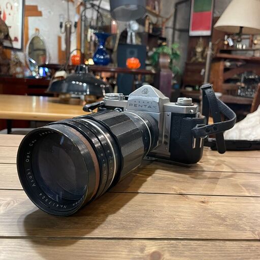 ✨期間限定ジモティー特別価格✨フィルムカメラ ASAHI PENTAX 動作未確認 200㎜のレンズ付き