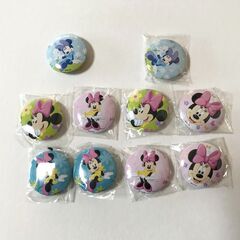 ディズニー 缶バッチ　ミニーマウス 10個セット★