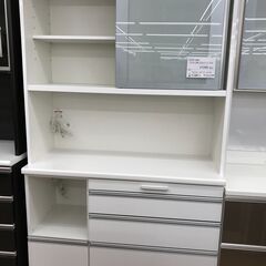 ★ジモティ割あり★ 松田家具 食器棚 ホワイト H206×W11...