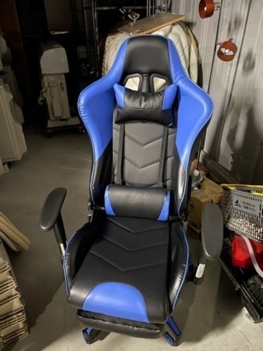 早い者勝ち！！　美品　ゲーミングチェア　ブルー