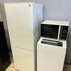 容量大きめ3点セット❗❗冷蔵庫&洗濯機分解洗浄済み✨✨電子レンジ