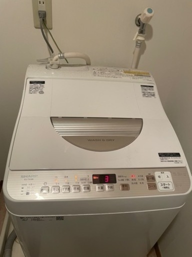 シャープ縦型洗濯乾燥機 ゴールド系 ES-T5EBK-N [洗濯5.5kg /乾燥3.5kg /ヒーター乾燥(排気タイプ) /上開き]