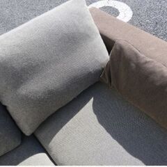 中古 KEYUCA ケユカ 布製 カウチソファ L字型ソファ 家具 インテリア 
