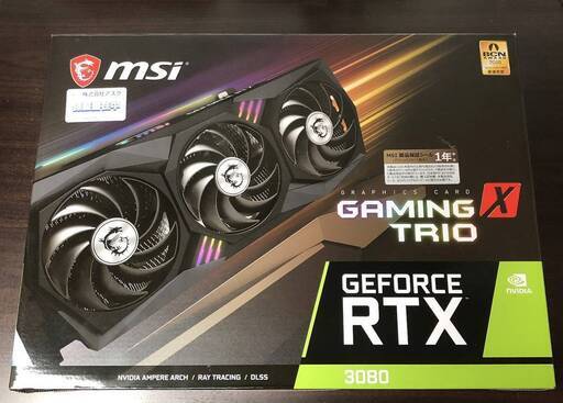 PCパーツ RTX GeForce MSI RTX3080 gaming X TRIO 10G