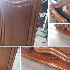 b35　紫檀？　折り畳み　三面鏡